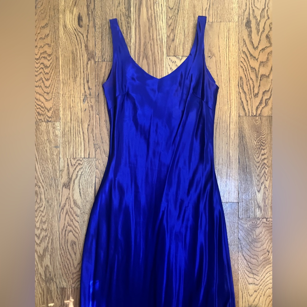 Steppin' Out Dress Vintage Evening Gown Purple Size 7/8 Style 1571 Cut 216120